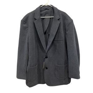 Artefact Womens Knit Jacket Plus Size 3XL 3X Long Blazer Heather Blue Office NEW